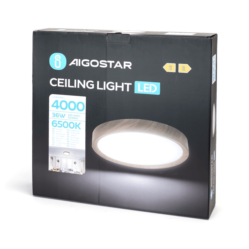 Aigostar - Plafón LED LED/36W/230V 6500K diá. 48,1 cm