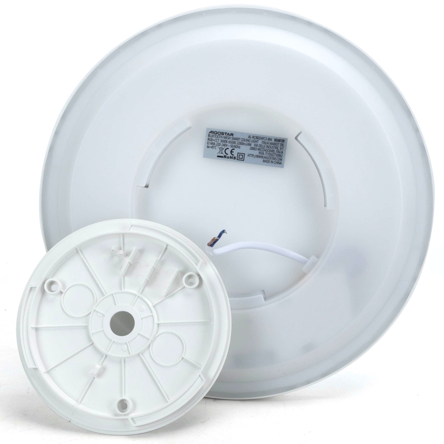 Aigostar - Plafón LED RGBW regulable MESH LED/24W/230V 3000-6500K blanco + control remoto