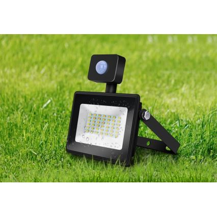 Aigostar - Proyector LED con sensor LED/50W/230V 4000K IP65 negro