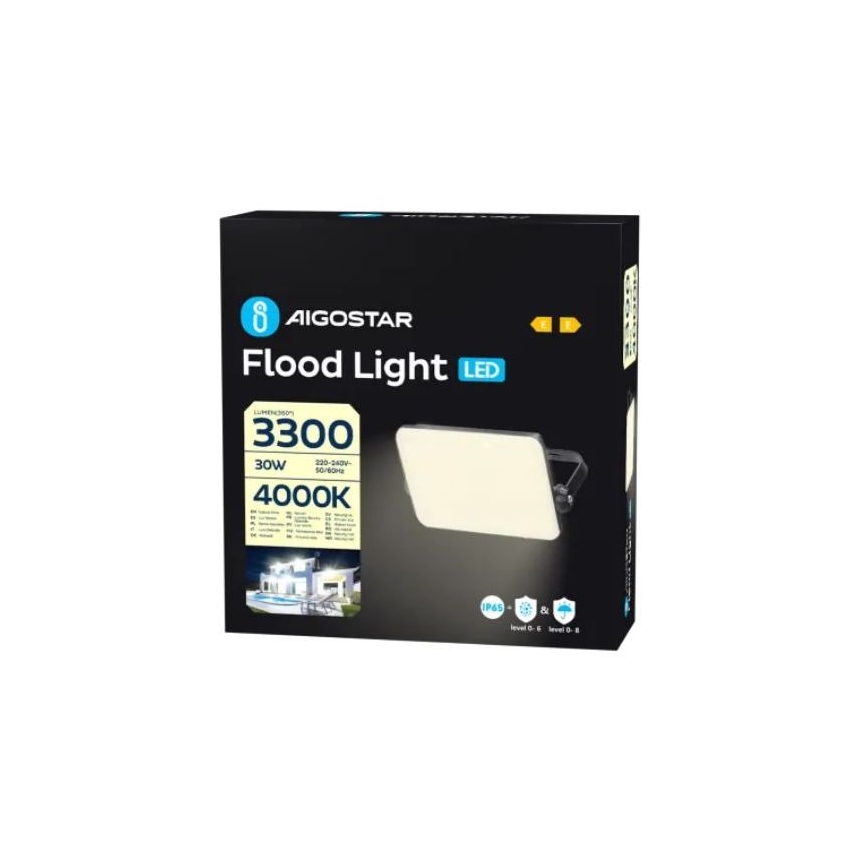 Aigostar - Proyector LED LED/30W/230V 4000K IP65 negro