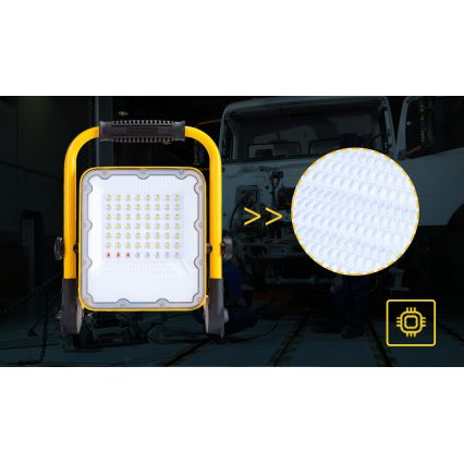 Aigostar - Proyector LED recargable y regulable LED/100W/5V 6500K IP65 1500mAh