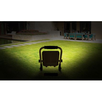 Aigostar - Proyector LED recargable y regulable LED/100W/5V 6500K IP65 1500mAh