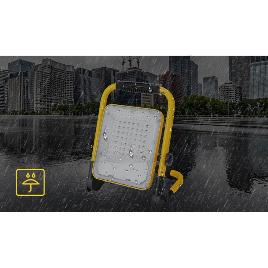 Aigostar - Proyector LED recargable y regulable LED/100W/5V 6500K IP65 1500mAh