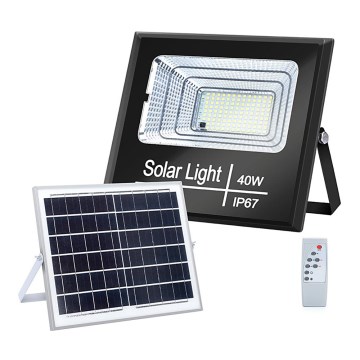 Aigostar - Proyector solar LED regulable LED/40W/3,2V IP67 + CR