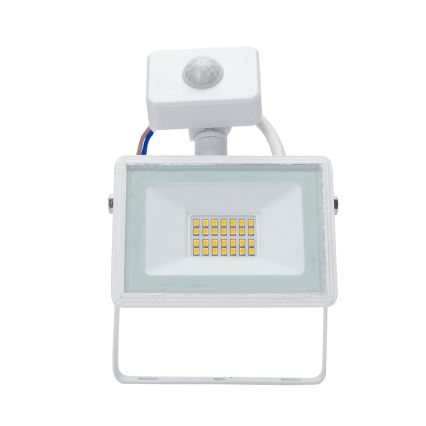 Aigostar - Reflector LED con sensor LED/20W/230V 4000K IP65 blanco