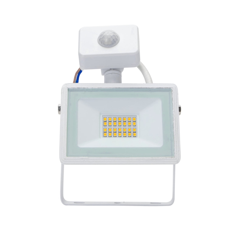 Aigostar - Reflector LED con sensor LED/20W/230V 4000K IP65 blanco