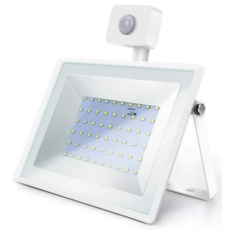 Aigostar - Reflector LED con sensor LED/50W/230V 6400K IP65 blanco
