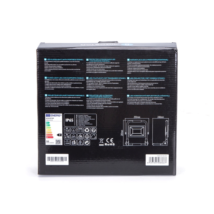 Aigostar - Reflector LED con soporte LED/50W/230V 6500K IP65