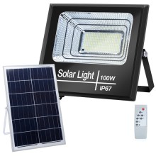 Aigostar - Reflector solar LED regulable LED/100W/3.2V IP67 + CR