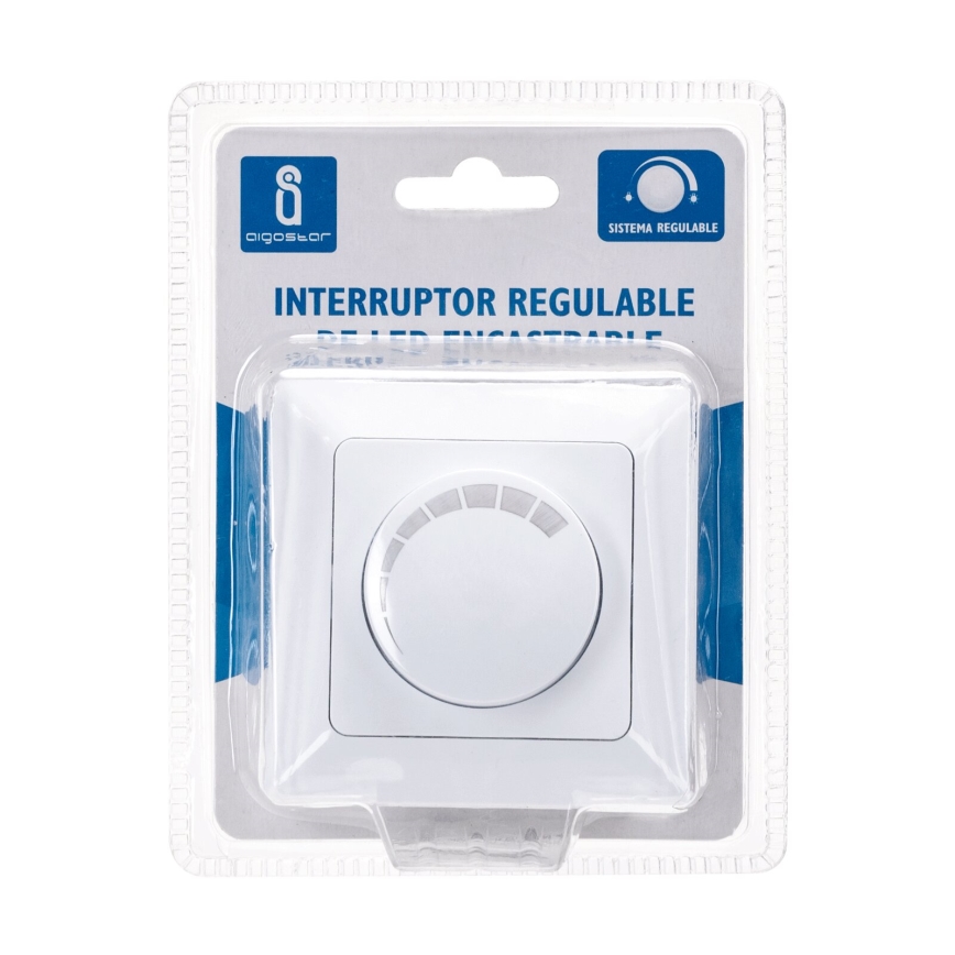 Aigostar - Regulador rotativo 110W/230V blanco