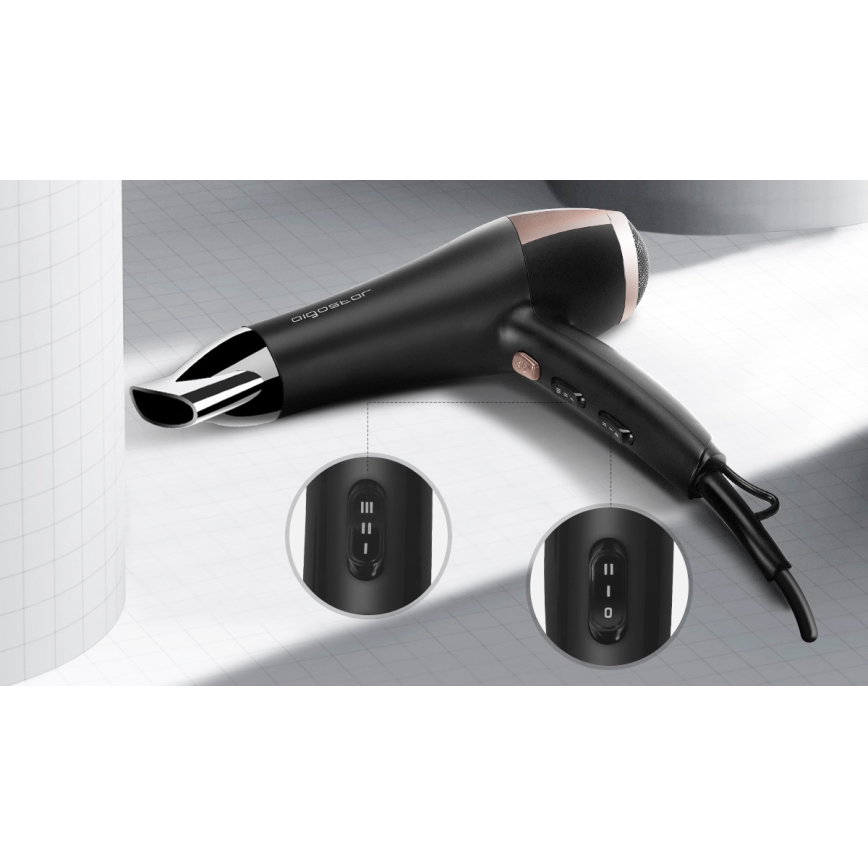 Aigostar - Secador de pelo 2400W/230V negro