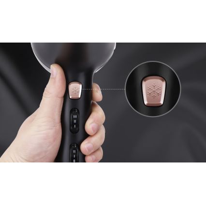 Aigostar - Secador de pelo 2400W/230V negro