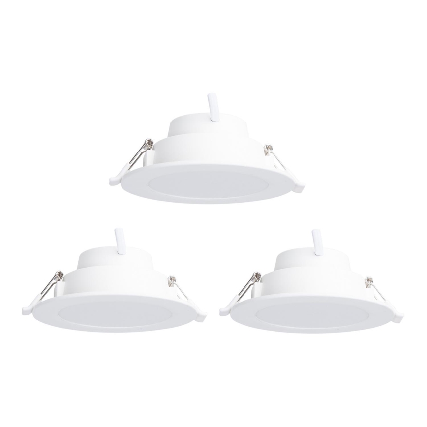 Aigostar - SET 3 x LED RGB Lámpara empotrable regulable MESH LED/6W/230V 2700K-6500K diá. 11,5cm