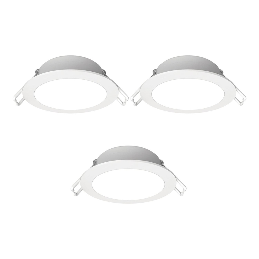 Aigostar - SET 3x Lámpara empotrable de exterior LED LED/4,8W/230V 3000K IP65 blanco