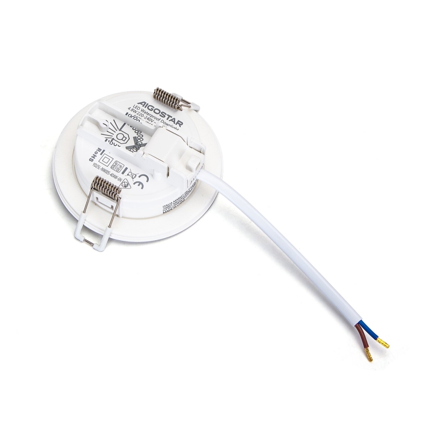 Aigostar - SET 3x Lámpara empotrable de exterior LED LED/4,8W/230V 3000K IP65 blanco