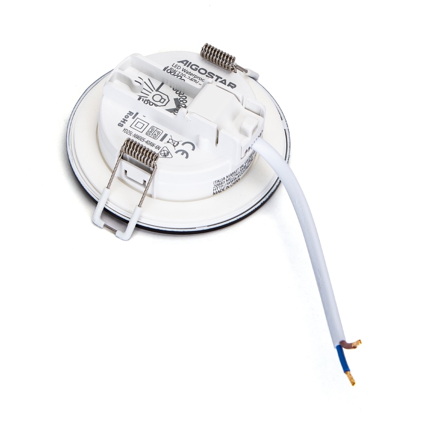 Aigostar - SET 3x Lámpara empotrable de exterior LED LED/4,8W/230V 6500K IP65 negro