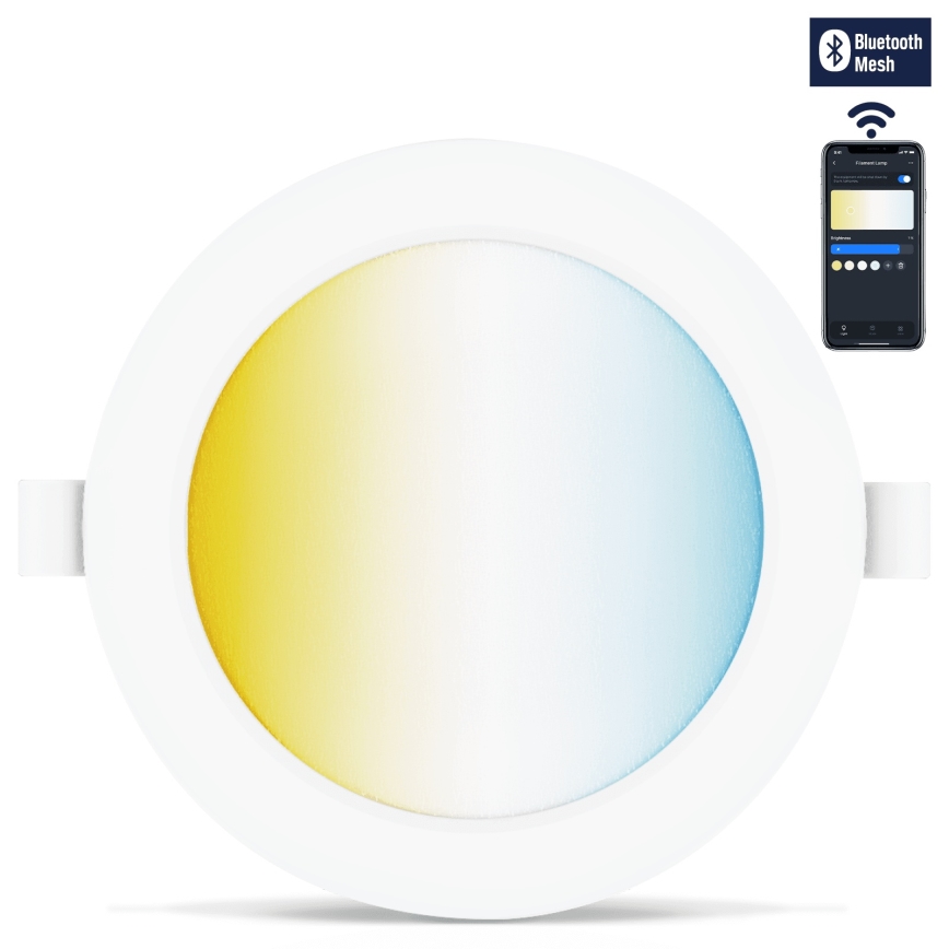 Aigostar - SET 3x Lámpara empotrable LED regulable MESH LED/6W/230V 2700K-6500K diá. 11,5cm