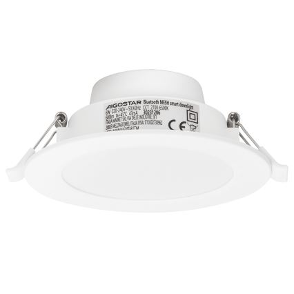 Aigostar - SET 3x Lámpara empotrable LED regulable MESH LED/6W/230V 2700K-6500K diá. 11,5cm