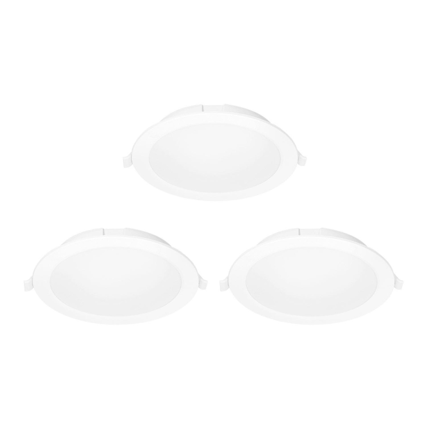 Aigostar - SET 3x Lámpara empotrable LED regulable MESH LED/6W/230V 2700K-6500K diá. 11,5cm
