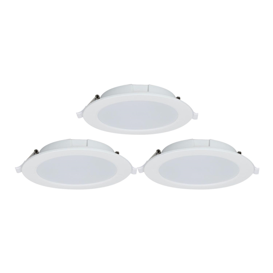 Aigostar - SET 3x Lámpara empotrable LED regulable MESH LED/9W/230V 2700K-6500K diá. 14,5 cm