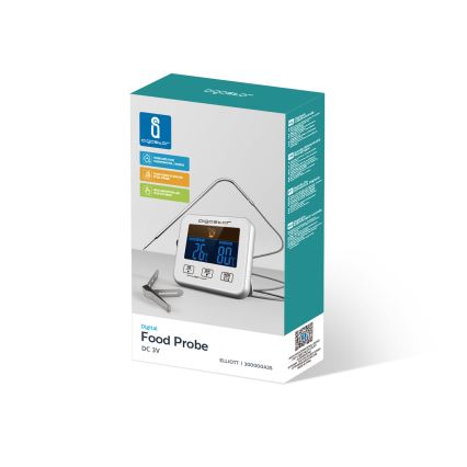 Aigostar - Termómetro para carne con pantalla LCD 0-250 °C 2xAAA