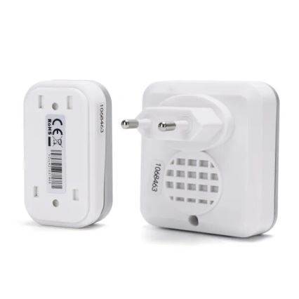 Aigostar - Timbre inalámbrico 230V blanco