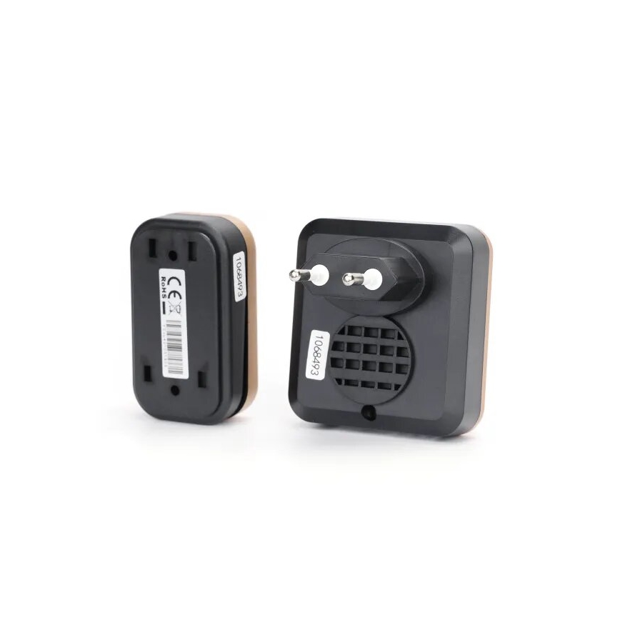 Aigostar - Timbre inalámbrico 230V negro