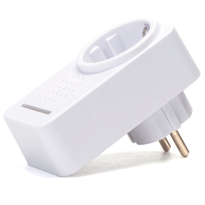 Aigostar - Timbre inalámbrico con enchufe integrado 1Z 230V IPX4 blanco