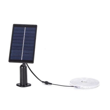 Aigostar - Tira solar LED regulable LED/1,6W/3,2V 3 m 1600 mAh 6500K IP65 + control remoto