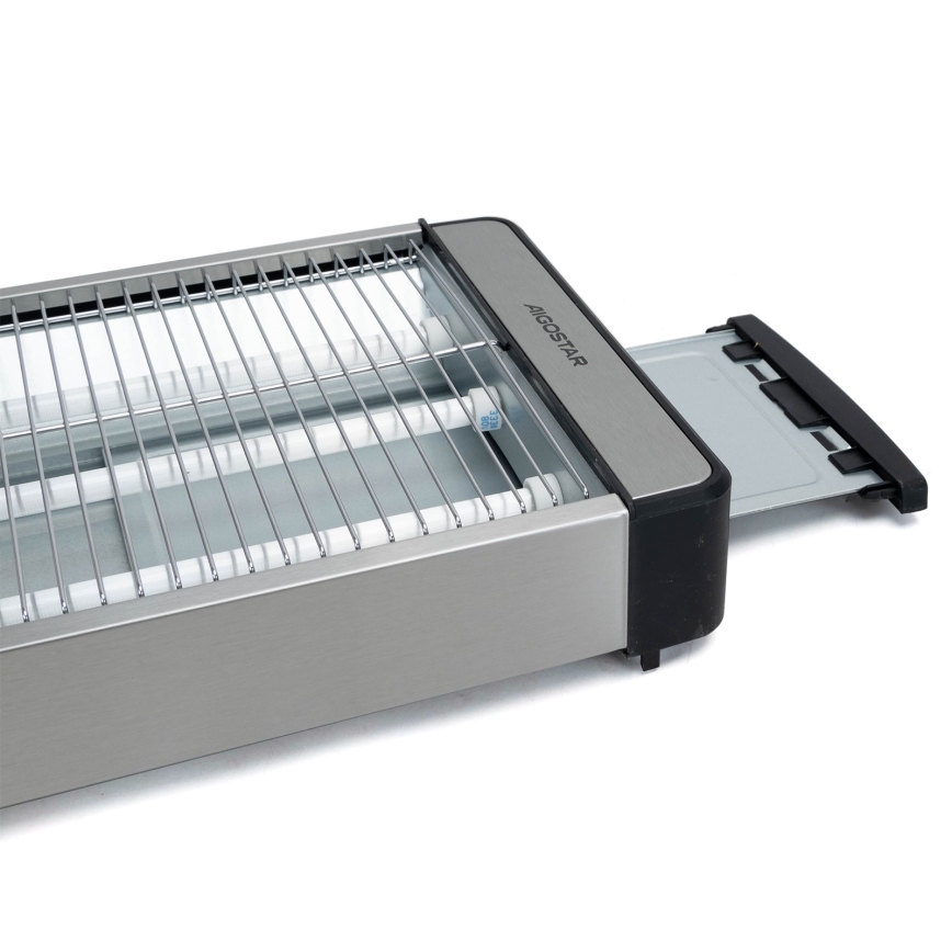 Aigostar - Tostadora 840-1000W/230V cromo mate