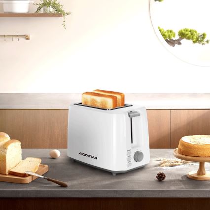 Aigostar - Tostadora con dos agujeros 750W/230V blanco