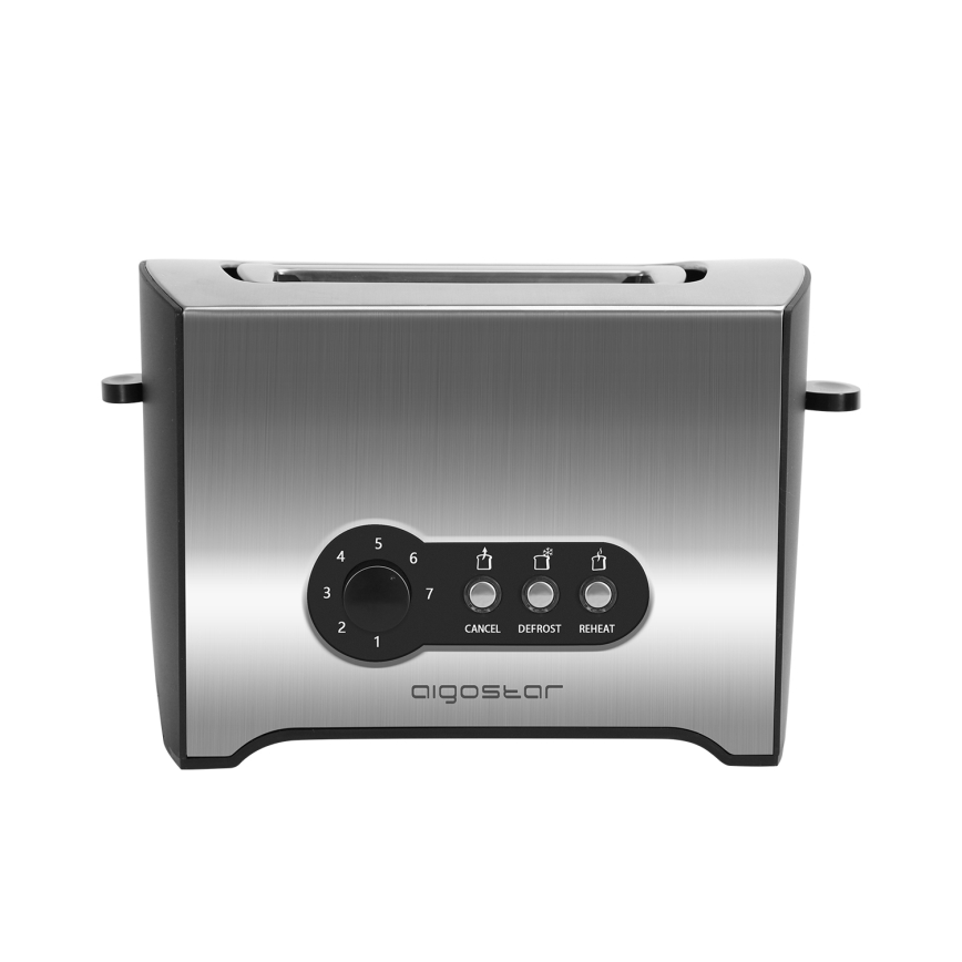 Aigostar - Tostadora con dos agujeros 900W/230V cromo mate
