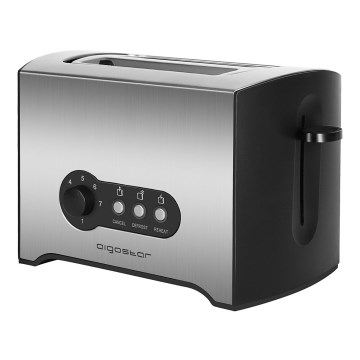 Aigostar - Tostadora con dos agujeros 900W/230V cromo mate