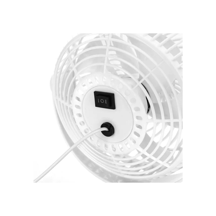 Aigostar - Ventilador de mesa 3W/5V blanco