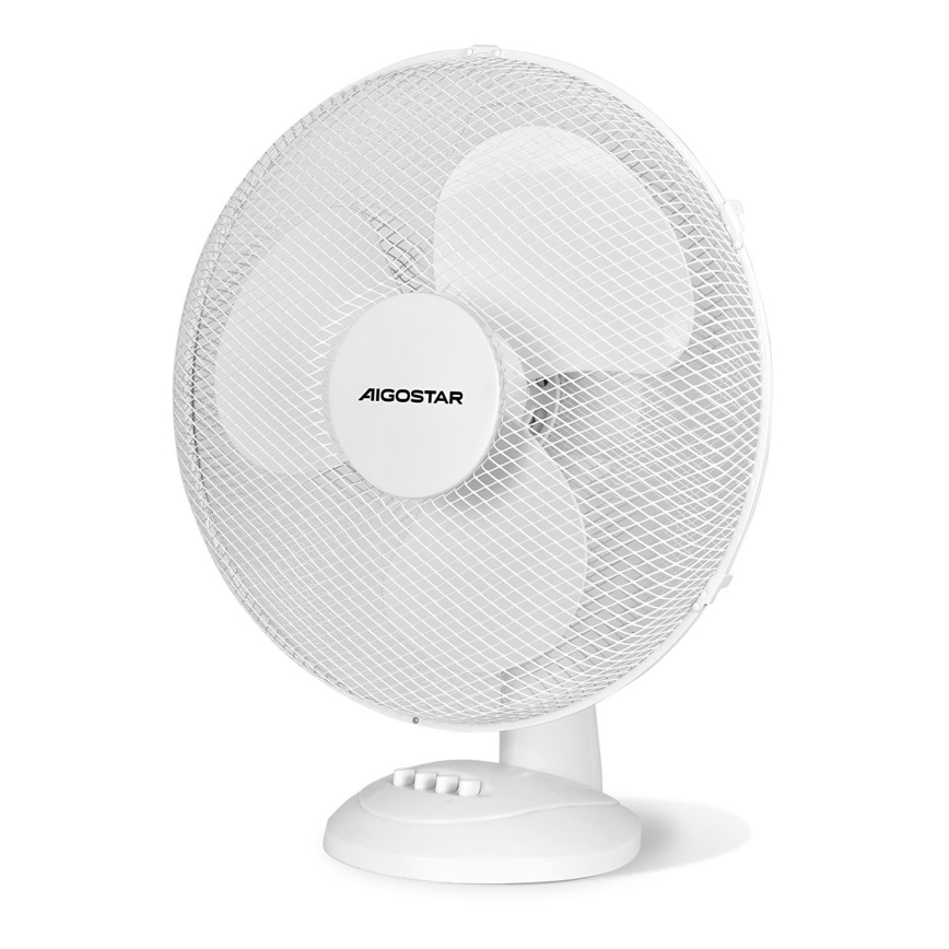 Aigostar - Ventilador de mesa 40W/230V blanco