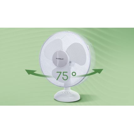Aigostar - Ventilador de mesa 40W/230V blanco