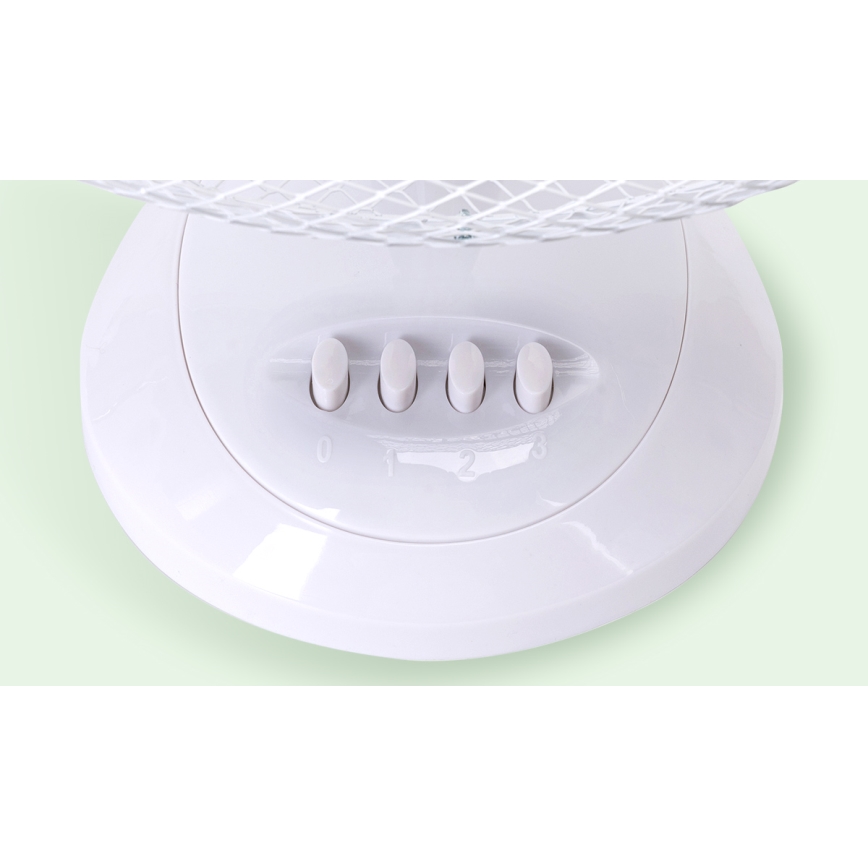 Aigostar - Ventilador de mesa 40W/230V blanco