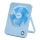 Aigostar - Ventilador de mesa recargable 5W/5V 3600mAh USB azul