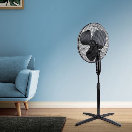 Aigostar - Ventilador de pie 40W/230V 120 cm negro