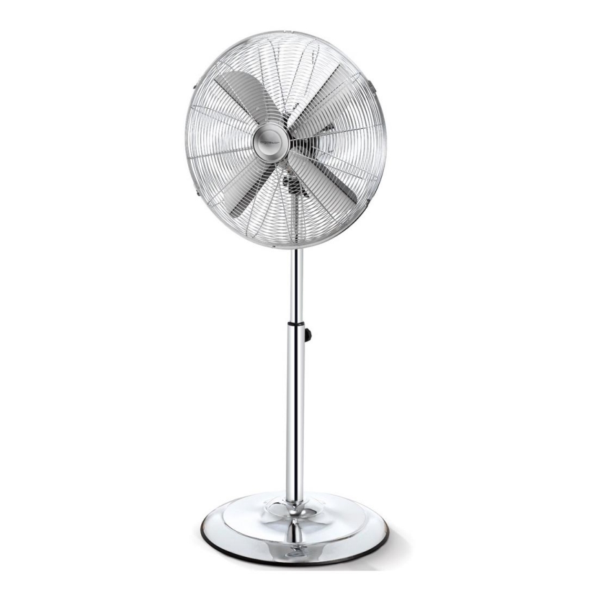 Aigostar - Ventilador de pie 50W/230V 44,8 cm cromo brillante
