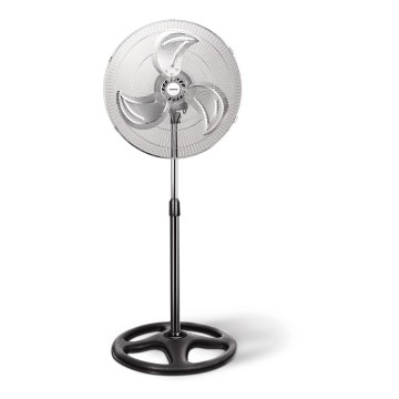 Aigostar - Ventilador de pie 55W/230V cromo brillante/negro
