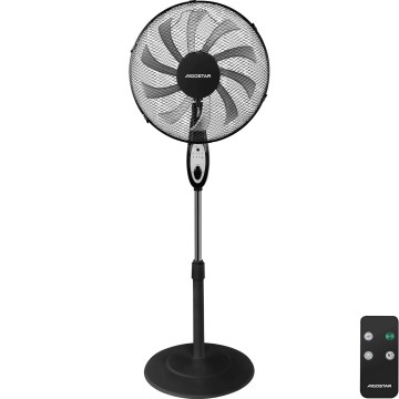 Aigostar - Ventilador de pie 60W/230V negro + control remoto