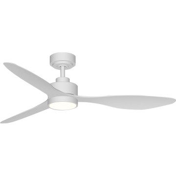 Aigostar - Ventilador de techo LED regulable LED/20W/230V 2700-6500K 132cm blanco + control remoto