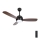 Aigostar - Ventilador de techo LED regulable LED/24W/230V 2700-6500K 106,6 cm + control remoto