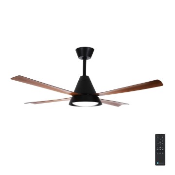 Aigostar - Ventilador de techo LED regulable LED/24W/230V 2700-6500K 132cm + control remoto