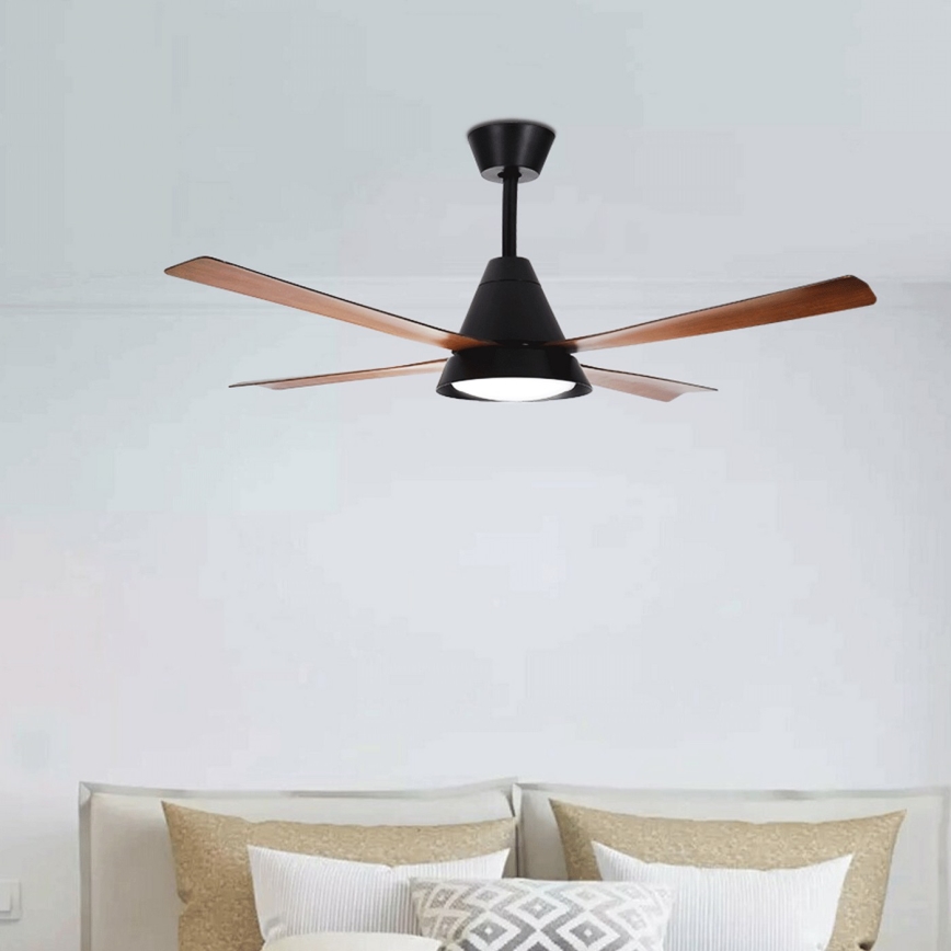 Aigostar - Ventilador de techo LED regulable LED/24W/230V 2700-6500K 132cm + control remoto