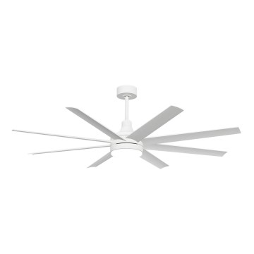 Aigostar - Ventilador de techo LED regulable LED/24W/230V 2700-6500K diá. 165 cm + control remoto blanco