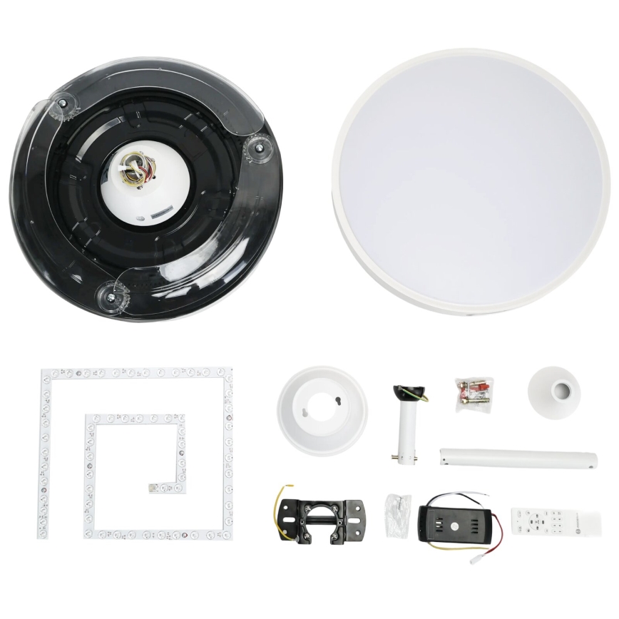 Aigostar - Ventilador de techo LED regulable LED/36W/230V 2700-6500K diá. 107 cm + control remoto blanco
