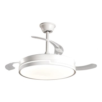 Aigostar - Ventilador de techo LED regulable LED/36W/230V 2700-6500K diá. 107 cm + control remoto blanco