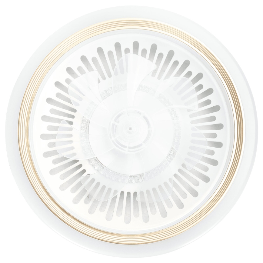 Aigostar - Ventilador de techo LED regulable LED/40W/230V 2700/4000/6500K diá. 50 cm + control remoto blanco